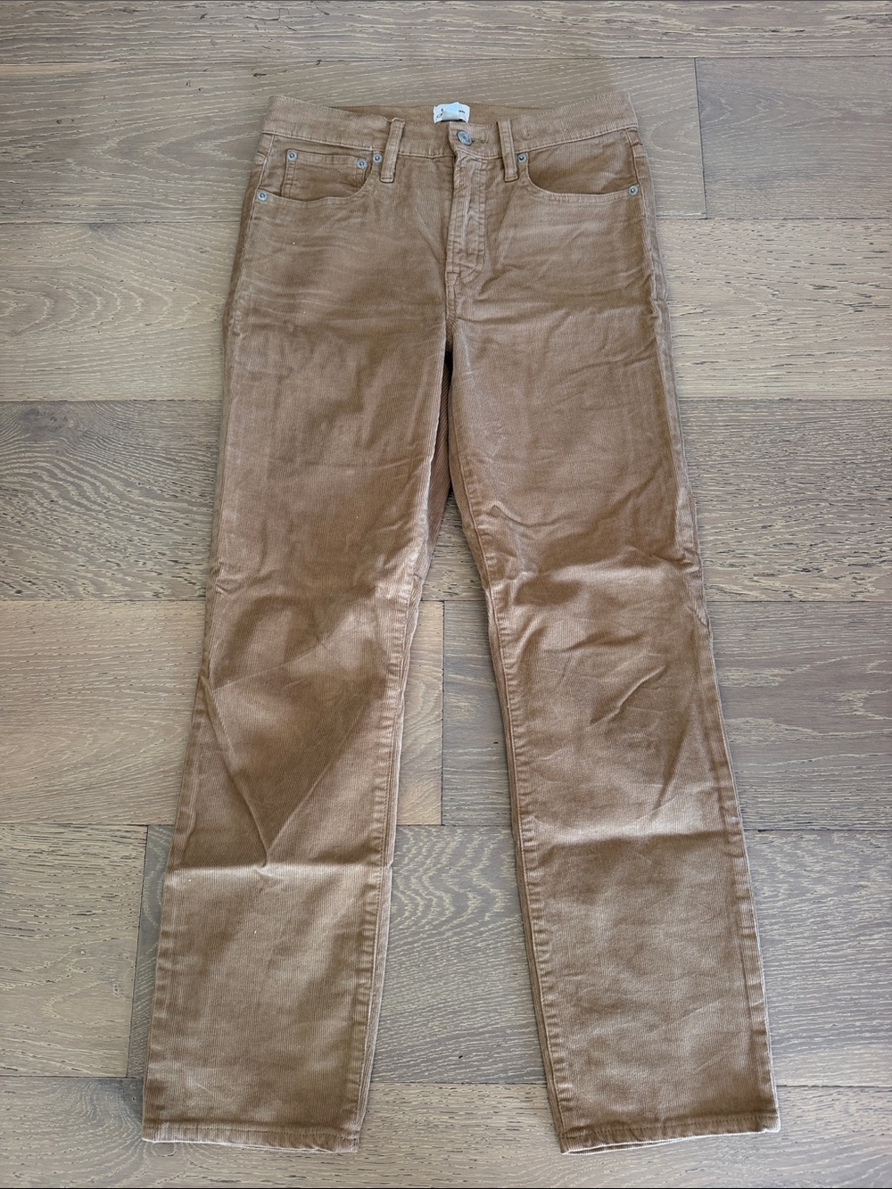 J. Crew Women's Straight Corduroy Pants in Camel